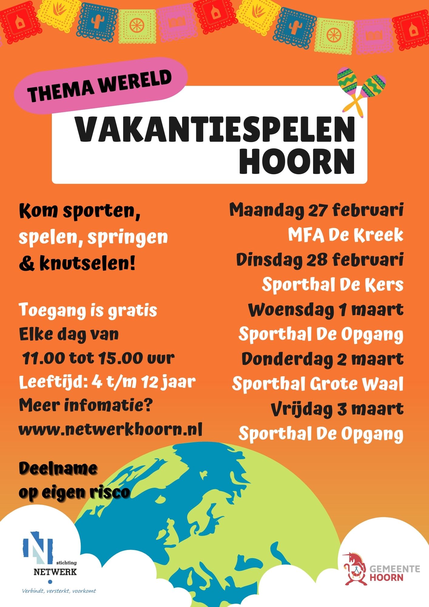 Vakantie Spelen in de voorjaarsvakantie!